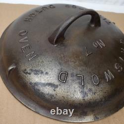 Vintage Griswold Tite Top No 7 Dutch Oven Lid Only 2604 B