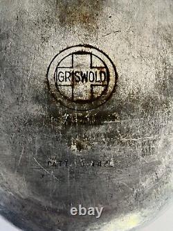 Vintage Hammer Top Griswold #7 CastAluminum Oval Dutch Oven Roaster WithLid/Trivet