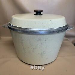 Vintage KF Kitchen Fair Cast Aluminum Large Pot 14 Dutch Oven With Lid