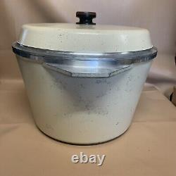 Vintage KF Kitchen Fair Cast Aluminum Large Pot 14 Dutch Oven With Lid