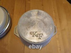 Vintage Kitchen Fair KF 12 Pot Cast Aluminum Dutch Oven And Skillet With Lid