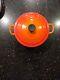 Vintage Le Creuset Orange #22 Round Dutch Oven