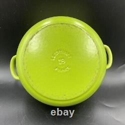 Vintage Le Creuset 2 Quart Dutch Oven Discontinued Color Kiwi See Pics Pretty