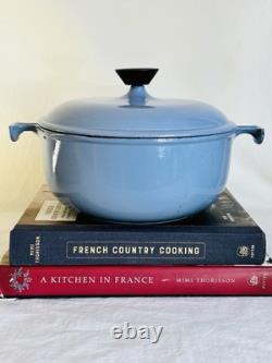 Vintage Le Creuset Blue Dutch Oven Numbered 23 Enzo Mari La Mama
