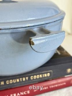 Vintage Le Creuset Blue Dutch Oven Numbered 23 Enzo Mari La Mama