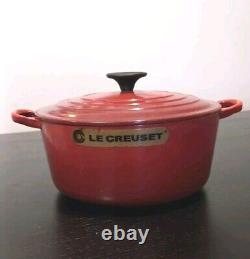 Vintage Le Creuset Cast Iron Dutch Oven #24 with Lid 4 Qt Made in France