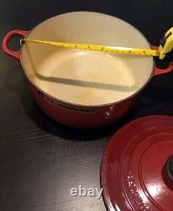 Vintage Le Creuset Cast Iron Dutch Oven #24 with Lid 4 Qt Made in France