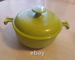 Vintage Le Creuset Dutch Oven 17 Rare Lime Green 1 Qt