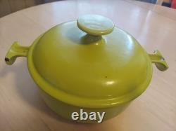 Vintage Le Creuset Dutch Oven 17 Rare Lime Green 1 Qt