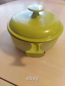 Vintage Le Creuset Dutch Oven 17 Rare Lime Green 1 Qt