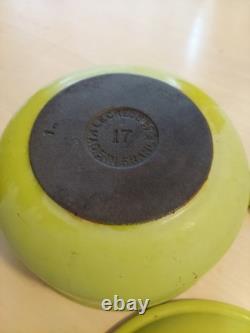 Vintage Le Creuset Dutch Oven 17 Rare Lime Green 1 Qt