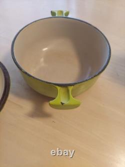 Vintage Le Creuset Dutch Oven 17 Rare Lime Green 1 Qt