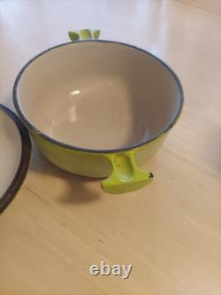 Vintage Le Creuset Dutch Oven 17 Rare Lime Green 1 Qt