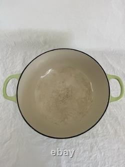 Vintage Le Creuset Dutch Oven Green Number 22 Soup Pot 2.75 QT