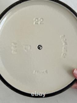 Vintage Le Creuset Dutch Oven Green Number 22 Soup Pot 2.75 QT