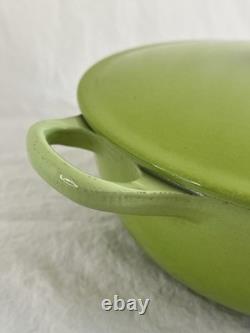 Vintage Le Creuset Dutch Oven Green Number 22 Soup Pot 2.75 QT