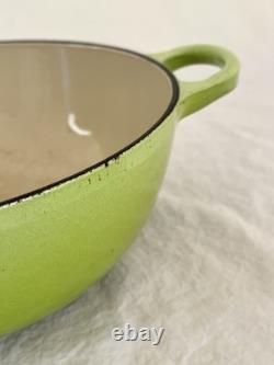 Vintage Le Creuset Dutch Oven Green Number 22 Soup Pot 2.75 QT