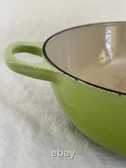 Vintage Le Creuset Dutch Oven Green Number 22 Soup Pot 2.75 QT