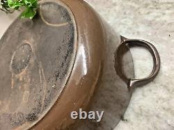 Vintage Le Creuset Dutch Oven Model D (22) 3.5 Qts. Brown withLid CRACK