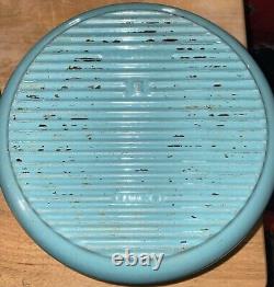 Vintage Le Creuset Enameled Cast Iron Dutch Oven E Robin Egg Blue Shown