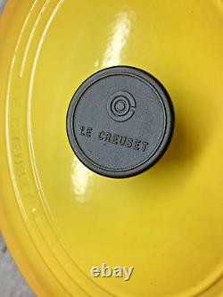 Vintage Le Creuset Enameled Cast Iron Oval #31 Dutch Oven Nectar withLid France