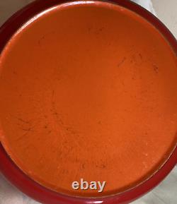 Vintage Le Creuset Flame Orange Dutch Oven Pot 6.5 Quart NO LID