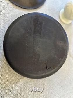 Vintage Lodge #7 Cast Iron Dutch Oven with Basting Lid and Wire Handle