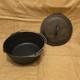 Vintage Lodge Cast Iron #10 Do Dutch Oven With Lid Made In Usa