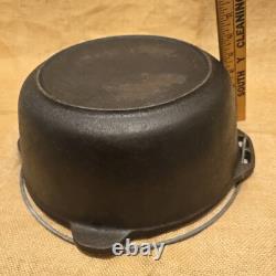 Vintage Lodge Cast Iron #10 DO Dutch Oven With Lid Made In USA