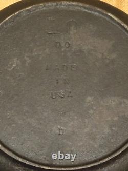 Vintage Lodge Cast Iron #10 DO Dutch Oven With Lid Made In USA