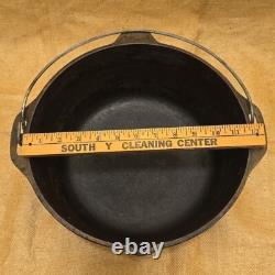 Vintage Lodge Cast Iron #10 DO Dutch Oven With Lid Made In USA