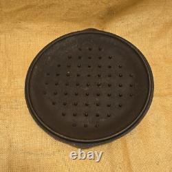 Vintage Lodge Cast Iron #10 DO Dutch Oven With Lid Made In USA