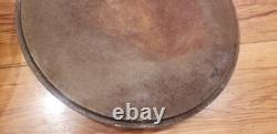 Vintage Lodge Large Cast Iron Dutch Oven Pot 14 C O with Lid 14 Inch 3 Leg