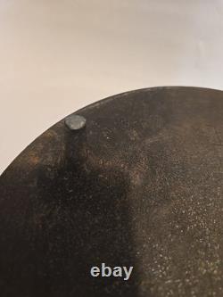 Vintage Lodge Large Cast Iron Dutch Oven Pot 14 C O with Lid 14 Inch Footed