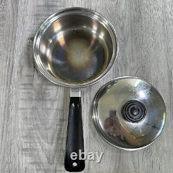 Vintage Lustre Craft Cookware Lot-11 Stainless Steel Pots Dutch Oven Egg Poach