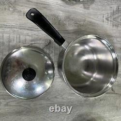 Vintage Lustre Craft Cookware Lot-11 Stainless Steel Pots Dutch Oven Egg Poach