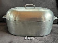 Vintage MAGNALITE 17 Qt Roaster 4269 withLid Cracked but Repaired FRANKENPOT Read