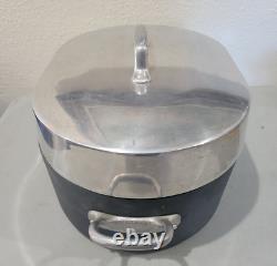 Vintage MAGNALITE GHC 15.5 Anodized Aluminum Roasting Pan Dutch Oven & Lid USA