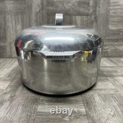 Vintage MAGNALITE GHC 8 Qt / 7.5L Cast Aluminum Oval Roaster Dutch Oven with Lid