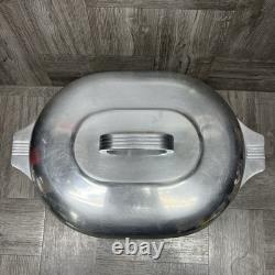 Vintage MAGNALITE GHC 8 Qt / 7.5L Cast Aluminum Oval Roaster Dutch Oven with Lid