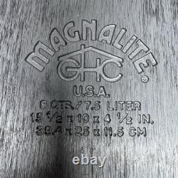 Vintage MAGNALITE GHC 8 Qt / 7.5L Cast Aluminum Oval Roaster Dutch Oven with Lid