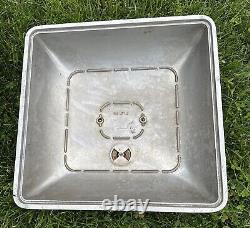 Vintage MONARCAST Dutch Oven Cast Aluminum Large 15x15x5.5 Lid And Insert