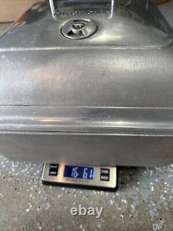 Vintage MONARCAST Dutch Oven Cast Aluminum Large 15x15x5.5 Lid And Insert