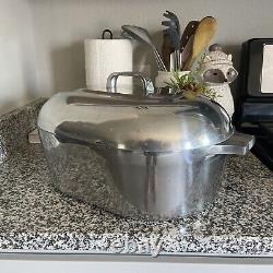 Vintage MagnaLite Aluminum 13qt Roasting Pan 4267 With Lid Trivet Dutch Oven