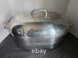 Vintage Magnalite 4267 Wagner Ware 13 QT Dutch Oven Roaster Aluminum USA Trivet