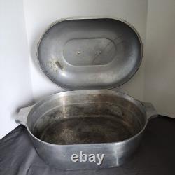 Vintage Magnalite 4267 Wagner Ware 13 QT Dutch Oven Roaster Aluminum USA Trivet