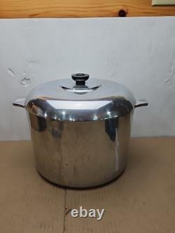 Vintage Magnalite GHC 12 Quart Round Dutch Oven Stock Pot + Lid Made in USA RARE