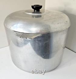 Vintage Magnalite GHC 12 Quart Round Dutch Oven Stock Pot + Lid Made in USA RARE