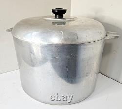 Vintage Magnalite GHC 12 Quart Round Dutch Oven Stock Pot + Lid Made in USA RARE