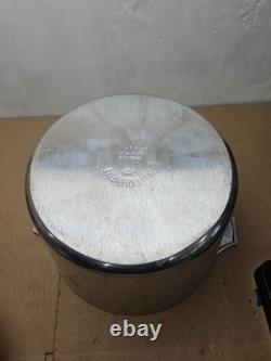 Vintage Magnalite GHC 12 Quart Round Dutch Oven Stock Pot + Lid Made in USA RARE